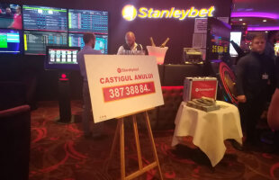 Cel mai mare câștig pe un singur bilet a fost plătit la Stanleybet. 387.388,84 lei pentru cel mai norocos constănțean