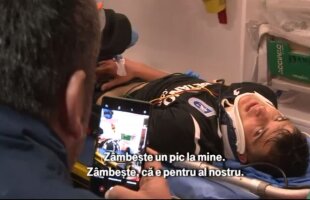 Ultimele detalii despre starea lui Valentin Mihăilă + cum a fost încurajat de un oficial al echipei în ambulanță: "Hai, zâmbește un pic la mine"