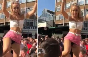FOTO&VIDEO A dansat pe o ambulanță pentru a sărbători victoria Angliei, iar acum riscă închisoarea!