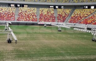 EXCLUSIV VIDEO + FOTO Se joacă pe plajă! Gazonul de pe Arena Națională este ORIBIL cu 3 zile înainte de Dinamo-FCSB