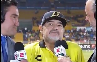VIDEO I-a lăsat mască! Diego Armando Maradona a recidivat: în cel hal s-a prezentat în fața reporterilor din Mexic