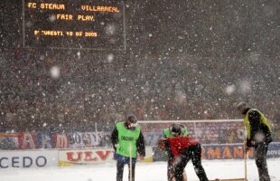 GALERIE FOTO + VIDEO 5 meciuri ISTORICE din fotbalul românesc în care ninsoarea a dat planurile tuturor peste cap