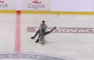 VIDEO Atenție, imagini TERIFIANTE! Ce a pățit o patinatoare în timpul exercițiului cu partenerul ei