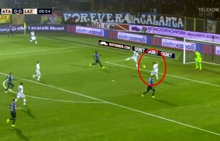 ATALANTA - LAZIO // VIDEO Gafă uriașă a lui Ștefan Radu fix în debutul meciului » Echipa sa a luat gol după eroarea românului