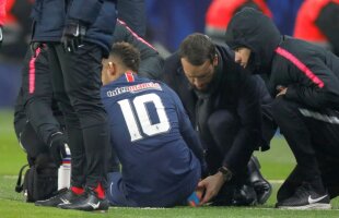 ACCIDENTARE NEYMAR // FOTO Alarmă la PSG: Neymar a părăsit terenul în lacrimi! Sezonul e în pericol după o accidentare gravă