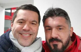 Contra a vorbit cu Gattuso despre fotbalul românesc » Selecționerul a dezvăluit ce-l surprinde pe antrenorul de la AC Milan