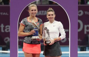 SIMONA HALEP - ELISE MERTENS // VIDEO Discursul lui Mertens după titlul de la Doha: „Nu e ușor cu Simona Halep” » Moment inedit cu belgianca în prim-plan