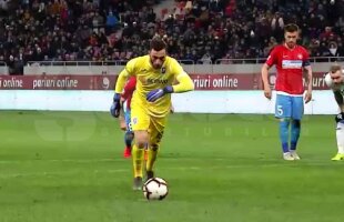 FCSB - CS U CRAIOVA // VIDEO FABULOOOOS! Mirko Pigliacelli, portarul oltenilor, a marcat în poarta lui Bălgrădean