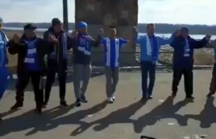 VIDEO Așa e la Craiova :) » Fanii lui CS U au încins o horă pe drumul spre București, înaintea meciului cu FCSB 
