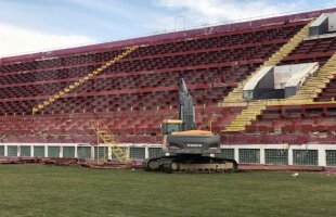 ATENȚIE, CADE GIULEȘTIUL! Buldozerele au intrat azi în arena Rapidului! Imagini în premieră 