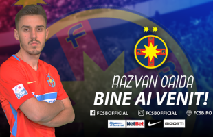 OFICIAL FCSB a anunțat pe site-ul clubului transferul lui Răzvan Oaidă! Prima reacție a fotbalistului 