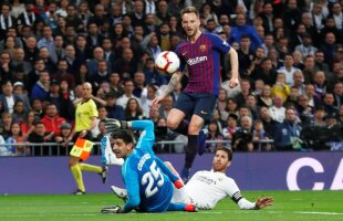 REAL MADRID - BARCELONA 0-1 // FOTO + VIDEO Barcelona, a doua victorie pe „Bernabeu” în 4 zile! Realul, învinsă de „scărița” de efect a lui Ivan Rakitic