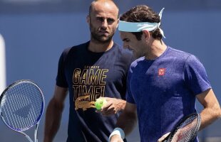 Poza zilei // Marius Copil, antrenament alături de marele Roger Federer » „El învață de la tine, nu?” :D