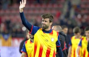 VIDEO Gestul lăudabil făcut de Gerard Pique la meciul Catalunyei » Toată Spania îl aplaudă!