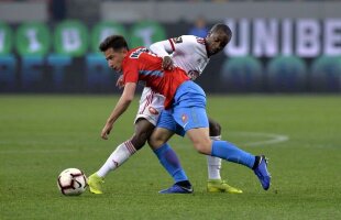 FCSB - Sepsi // VIDEO Olimpiu Moruțan, mazilit la pauză după ce fusese introdus în minutul 18! Înlocuitorul lui a scos penalty și a dat gol