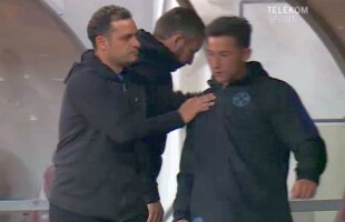 FCSB - SEPSI 2-0 // VIDEO + FOTO Reacția lui Olimpiu Moruțan după ce a fost schimbat! Liniștit cu greu de MM și Teja 