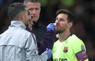 Man. United - Barcelona 0-1 // FOTO Messi e suspect de fisură de sept nazal Reacția agresorului Smalling: „Știam că trebuie să jucăm cu intensitate”