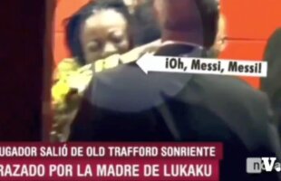 VIDEO FABULOS! Cum a reacționat mama lui Lukaku în momentul în care l-a întâlnit pe Messi, după United - Barca 0-1