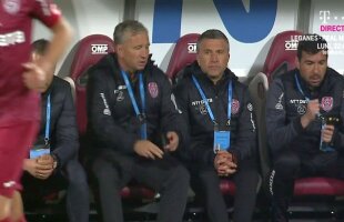 CFR CLUJ - FCSB 0-0 // FOTO Dan Petrescu, vulcan pe banca de rezerve! Criză de nervi în minutul 54