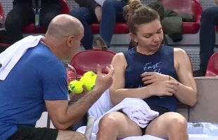 FRANȚA - ROMÂNIA FED CUP / VIDEO Simona Halep, nervoasă la antrenamentul de azi: „Bă, gândește! Du-te, bă!”
