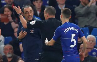 Chelsea - Burnley 2-2 // Isterie la Chelsea » Higuaín a explodat pe bancă, Sarri eliminat, Rüdiger s-a împins cu adversarii!