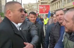 VIDEO Vasile Cîtea, președintele Federației de Box, reacție agresivă la adresa unui protestatar, la mitingul din Iași al lui Liviu Dragnea