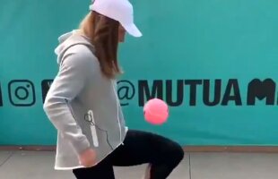 MUTUA MADRID // VIDEO „Halepinha” » Simona Halep jonglează precum Ronaldinho, cu o minge „imposibilă”, într-un clip viral