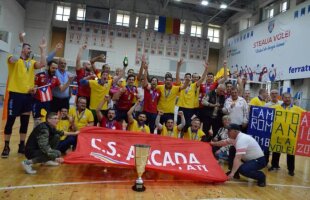 Campioană în premieră » CSM Arcada Galaţi a câștigat titlul la volei masculin