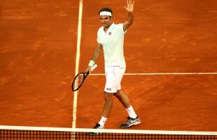 ATP MADRID // FOTO + VIDEO Roger Federer, revenire maiestuoasă pe zgură! Victorie-fulger cu Richard Gasquet, sub privirile legendarului Ronaldo