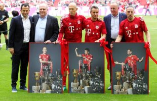 Bayern Munchen - Frankfurt 5-1 // GALERIE FOTO Arjen Robben, Frank Ribery și Rafinha și-au luat adio de la Bayern » Fanii le-au dedicat o scenografie 3D