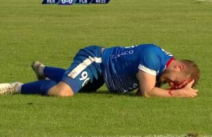 HERMANNSTADT - FC BOTOȘANI 0-2 // VIDEO Atenție, imagini dure! Marcel Holzmann, plin de sânge după o ciocnire cu un adversar » Ambulanța a pătruns pe teren și l-a transportat la spital