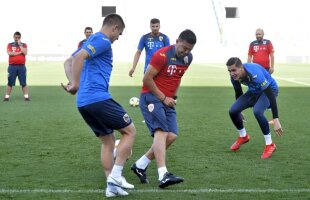 MALTA - ROMÂNIA // VIDEO+FOTO Imagini de la antrenamentul de azi al „tricolorilor” » Cosmin Contra s-a băgat la „5 contra 2” cu elevii săi