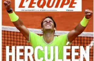 FOTO + VIDEO Rafael Nadal, elogiat de marile publicații după triumful de la Roland Garros » Ce au scris L'Equipe, Marca sau Mundo Deportivo:  „Herculeean, infinit, cel mai bun din istorie”