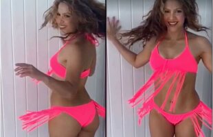 FOTO Shakira într-o pereche spectaculoasă de bikini brazilieni » Soția lui Pique a incendiat Instagramul cu formele ei!