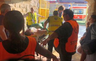 GERMANIA U21 - ROMÂNIA U21 // FOTO Canicula a făcut victime! 10-15 suporteri au leșinat și au fost luați cu targa de la stadion