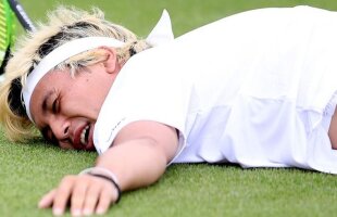 Eliminat în calificările pentru Wimbledon, Akira Santillan a cedat nervos și și-a distrus toate cele 5 rachete!