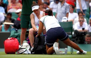 HALEP - SASNOVICH 6-4, 7-5 // VIDEO Simona Halep are probleme medicale după prima victorie de la Wimbledon: „Aștept rezultatul analizelor”