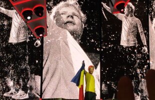VIDEO+FOTO Imagini spectaculoase cu Ed Sheeran pe Național Arena! Concert în tricoul naționalei României 