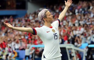 SUA - OLANDA // Megan Rapinoe, vocea cea mai puternică din fotbalul feminin, protestează: „Nu suntem respectate ca bărbații! Pe FIFA o doare-n cot de noi”