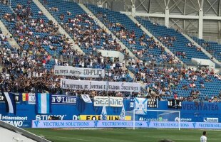 CRAIOVA - CHINDIA / Suporterii alb-albaștri n-au rămas impasibili în cazul crimelor din Caracal: „Cu toții suntem complici”