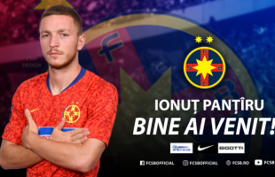 Ionuț Panțîru, prima poză în tricoul lui FCSB & declarații: „Sper să nu îl dezamăgesc pe domnul Becali” + Care e al doilea transfer prezentat oficial azi de steliști