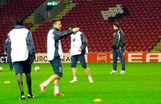 FOTO / Urziceni s-a antrenat pe Anfield Road