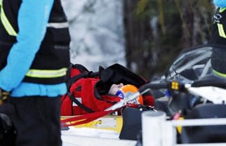 Edit Miklos a fost transportată cu elicopterul la spital după accidentul de la coborîre