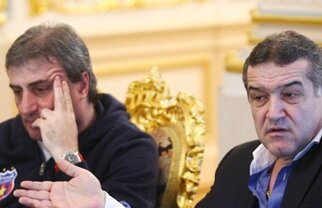 Patronul roş-albaştrilor a bătut şi a rupt ieri Gazeta în direct la televizor