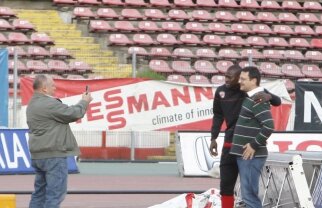 EXCLUSIV / FOTO / N'Doye s-a pregătit azi singur în Ştefan cel Mare