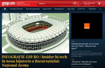 Spectacol adevărat pe GSP.ro » Siteul Gazetei Sporturilor a fost accesat miercuri de 251.000 de vizitatori unici