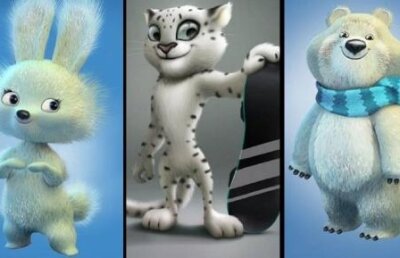 Un leopard, un iepure şi un urs polar - mascotele JO de iarnă de la Soci