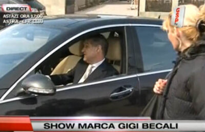 VIDEO / Gigi Becali a cîntat iar imnuri bisericeşti, dar a refuzat cerşetorii!