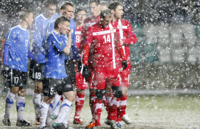 Estonia şi Serbia au înfruntat ninsoarea şi au remizat, scor 1-1