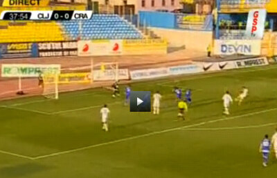 VIDEO / Cojocnean deschide scorul pentru "U" Cluj